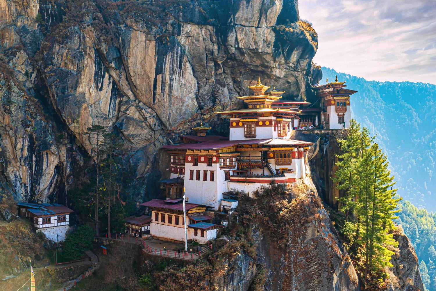 Taktshang Goemba Tigers Nest monastery on a cliff top in Bhutan