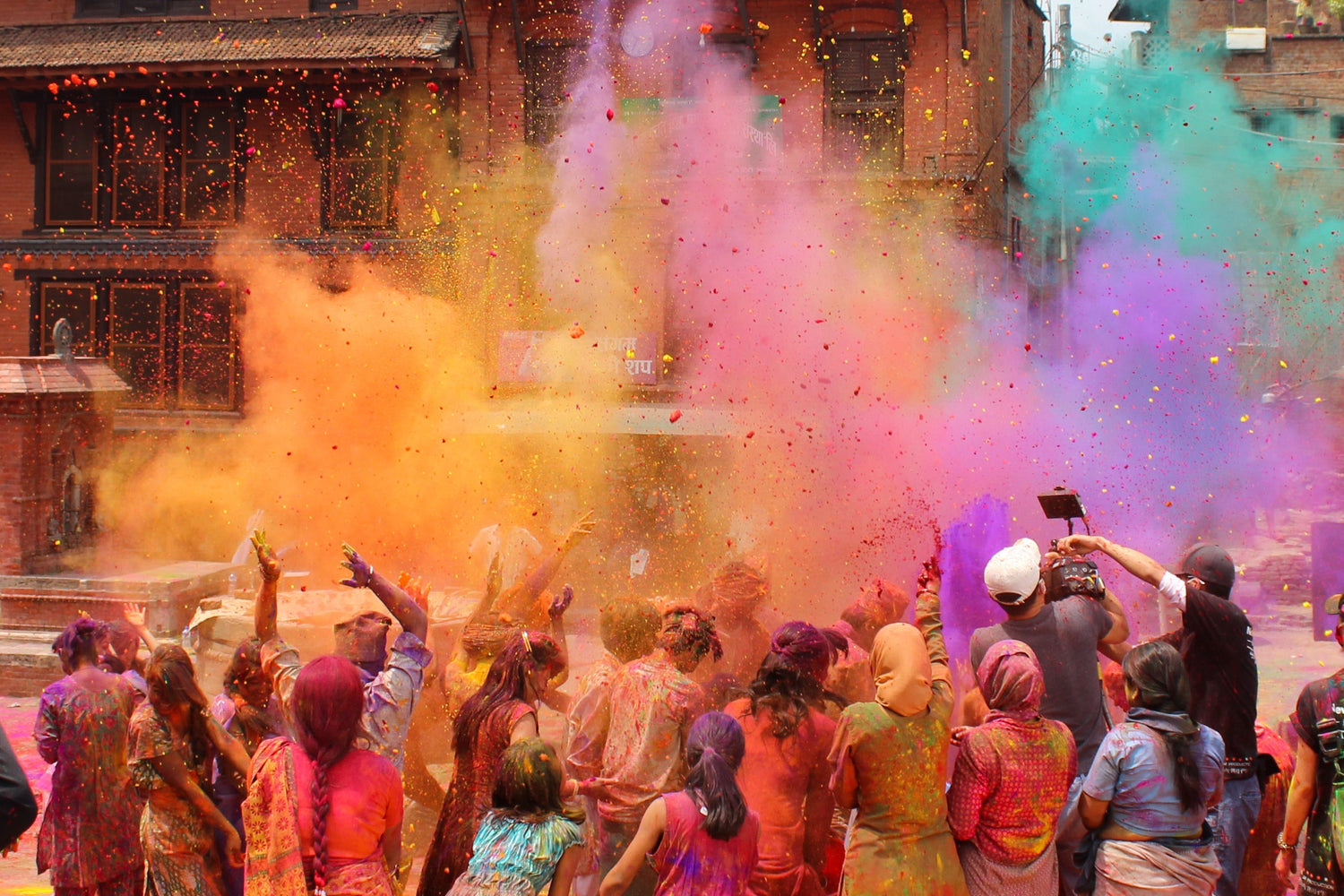 The colours of Holi Festival in India.